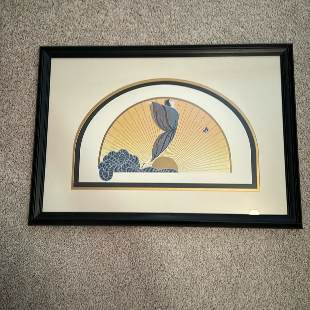 Art deco framed print